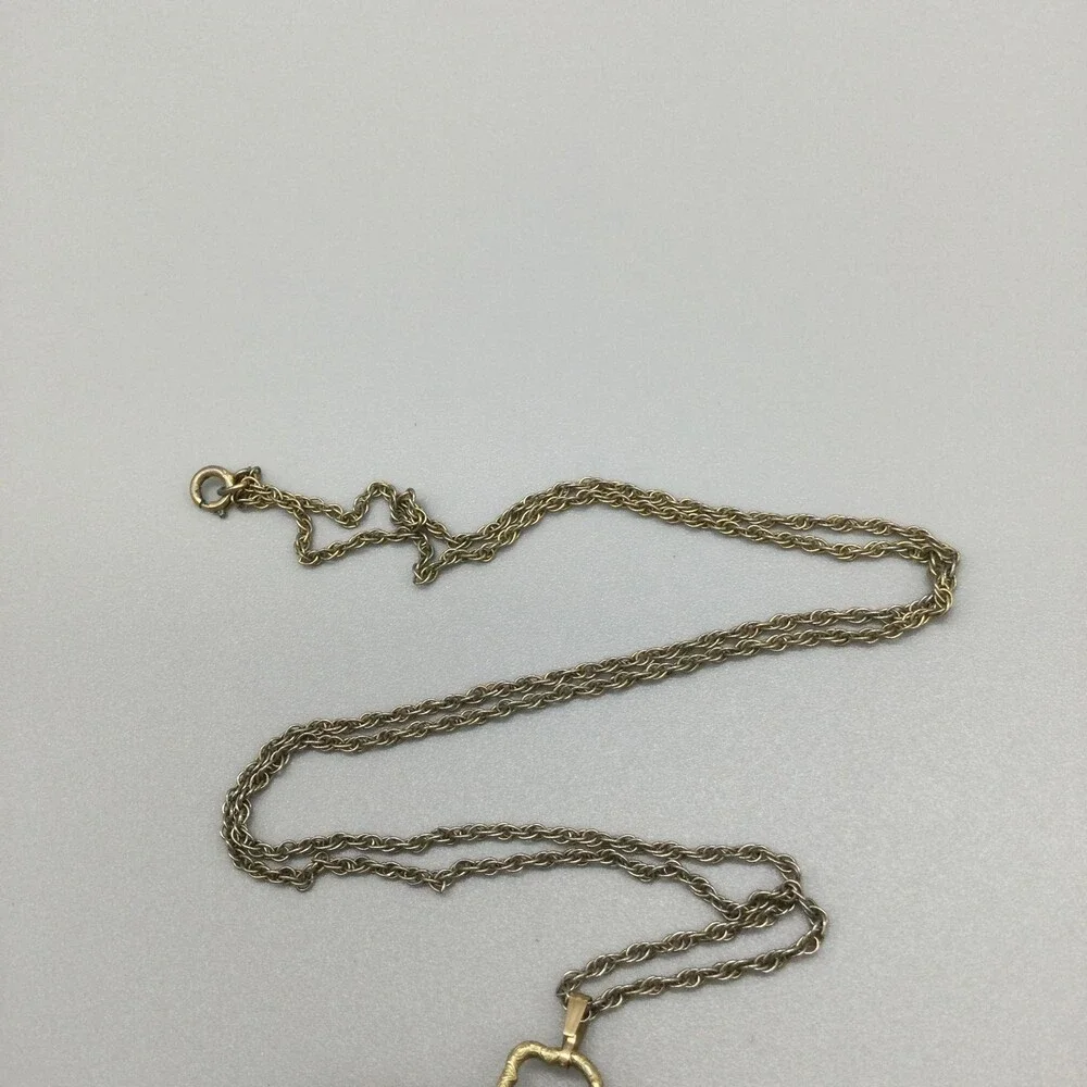Vintage Hunter Necklace Pendant Women 31mm Gold Tone 17J Incabloc Manual Swiss